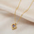Ocean Heart Crystal Necklace - Glide Goods LLC