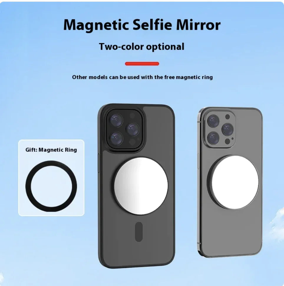 Magnetic Selfie Mirror Attachment for Mobile Phones - Glide Goods LLC