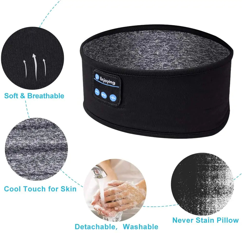Bluetooth Sleeping Headphones Sports Headband - Glide Goods LLC