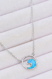 Opal Wave Pendant Necklace - Glide Goods LLC