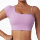 Summer Sexy Oblique Shoulder Yoga Clothes Tops - Glide Goods LLC
