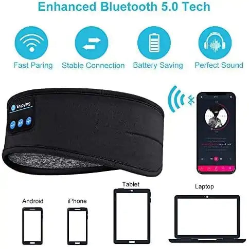Bluetooth Sleeping Headphones Sports Headband - Glide Goods LLC