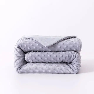 Luxurious Gray Velvet Weighted Blanket Cover - Soft & Breathable Sleep Comfort