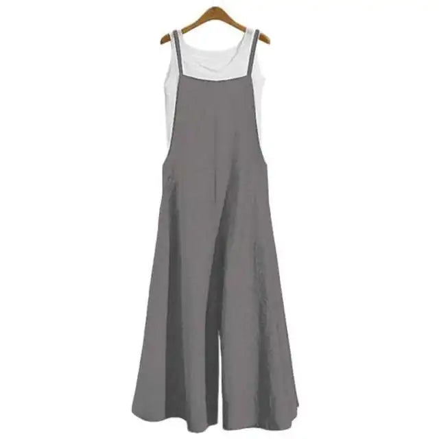 2023 Summer Women’s Casual Loose Wide Leg Jumpsuit