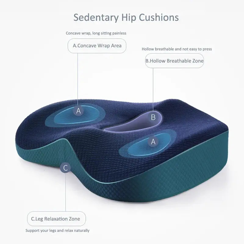 Memory Foam Seat Cushion - Glide Goods LLC