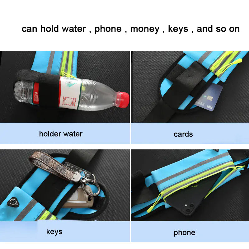 Sporty Waist Belt Bag - Glide Goods LLC