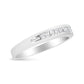 18K White Gold 1/4 Cttw Channel Set Princess-cut Diamond Classic 11 Stone Band Ring (E-F Color, I1-I2 Clarity) - Glide Goods LLC