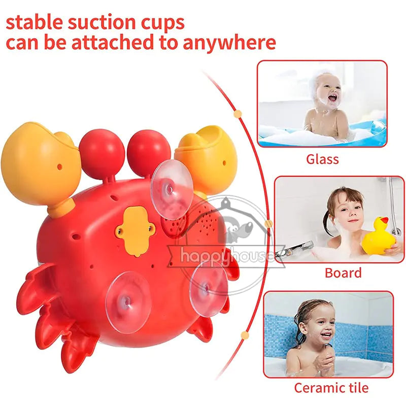 Baby Bath Toys Bubble Machine Crabs Frog - Glide Goods LLC