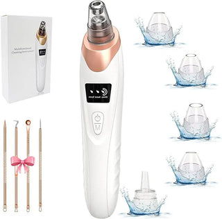 2024 Newest Blackhead Remover Pore Vacuum,Facial Pore Cleaner-5 Suction Power,5 Probes,Usb Rechargeable Blackhead Vacuum Kit Electric Acne Extractor Tool for Adult，Delivery 3-7 Days