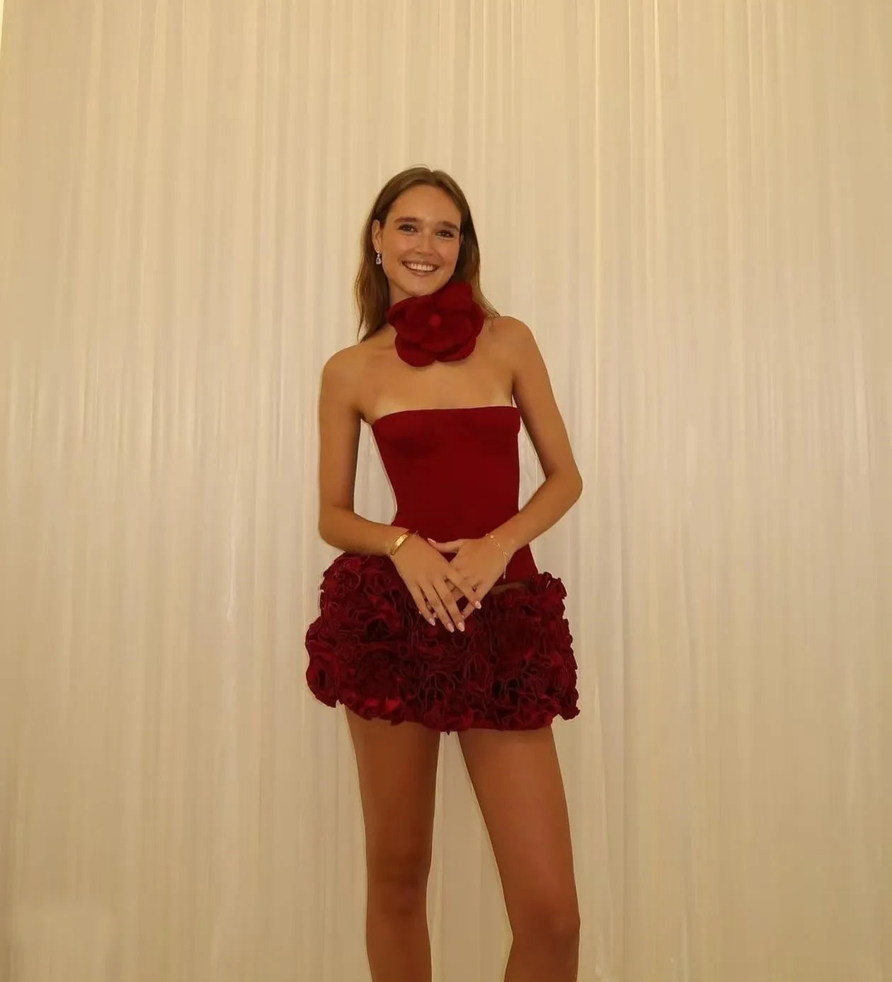 Strapless Mini Ball Gown - Glide Goods LLC