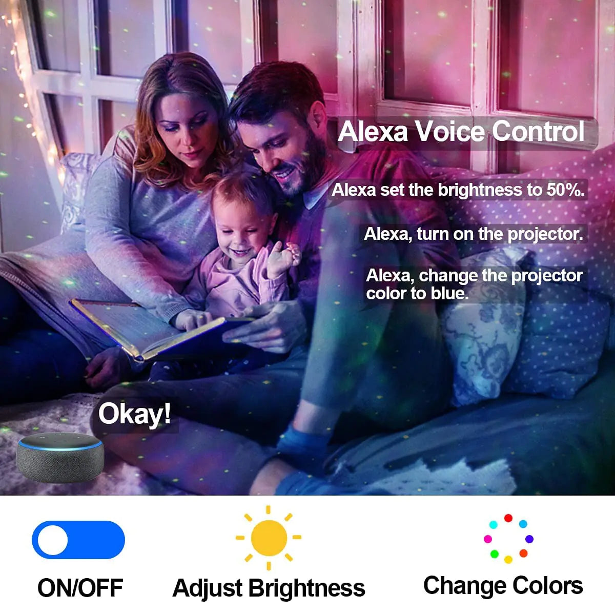 Smart Galaxy Projector: Colorful Starry Sky - Glide Goods LLC