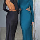 Spice Girl Style Dress with Binding Rope Slit