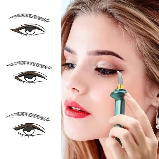 Reusable Silicone Eyeliner Guide-Eyeliner Applicator Kit, Waterproof and Long Lasting