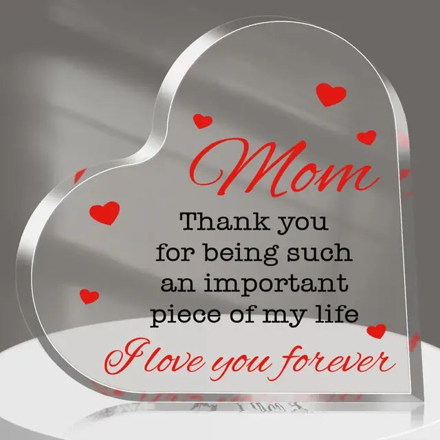 Acrylic Heart Plaque - Glide Goods LLC