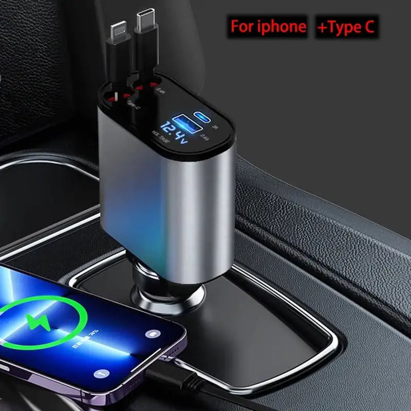 Retractable Car Charger - Glide Goods LLC