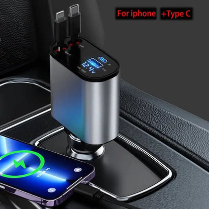 Retractable Car Charger - Glide Goods LLC