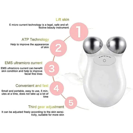 Beauty Microcurrent Facial Toning Massager - Glide Goods LLC