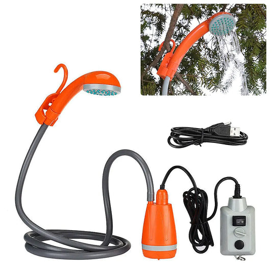 Rechargeable Outdoor Shower. - Glide Goods LLC