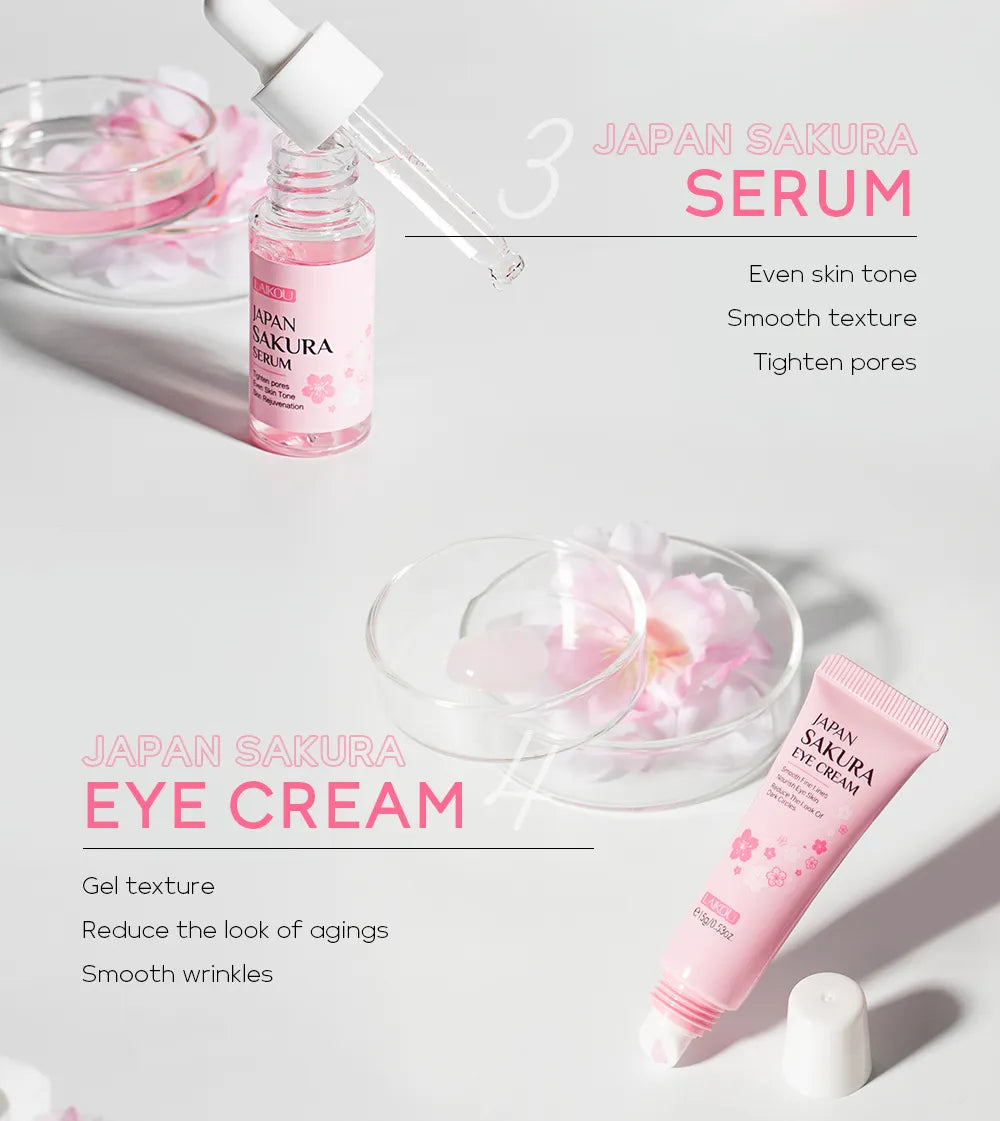 Japan Sakura Skin Care Set - Glide Goods LLC