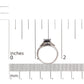 .925 Sterling Silver 9X7 mm Cushion Cut Blue Sapphire and White Diamond Step up Engagement Ring (I-J Color, I3 Clarity) - Glide Goods LLC
