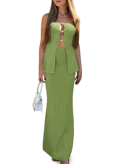 Wenrine Two Piece Sets for Women Summer Bodycon