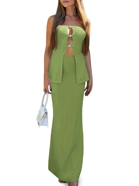 Wenrine Two Piece Sets for Women Summer Bodycon