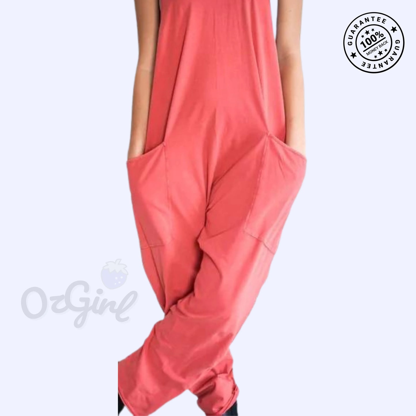 Sleeveless Overalls Jumpsuit