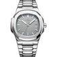 Mechanical Solid Steel Band Luminous Men's Watch with Calendar - Glide Goods LLC