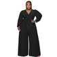 Plus Size High Waist Wide Leg Jumpsuit for Women - Glide Goods LLC
