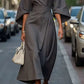 Juliette™ Elegant Belted Dress with Timeless Style - Glide Goods LLC