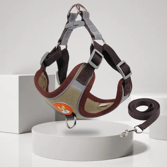 Reflective Pet Harness And Leash Set - Glide Goods LLC