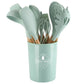 5/12pc Kitchen Utensil Set Wooden Handle - Glide Goods LLC