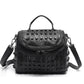 New Punk Women's Genuine Leather Handbag (One) - Glide Goods LLC