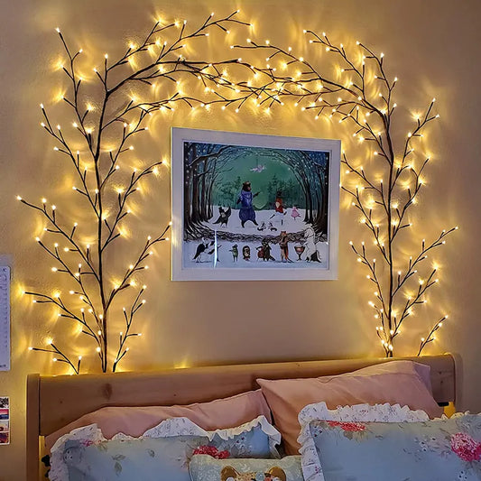 Willow Vine Branch Light Wall Decor - Glide Goods LLC