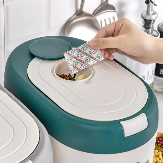 Automatic Food Storage Bin Kitchen Rice Bucket - Glide Goods LLC