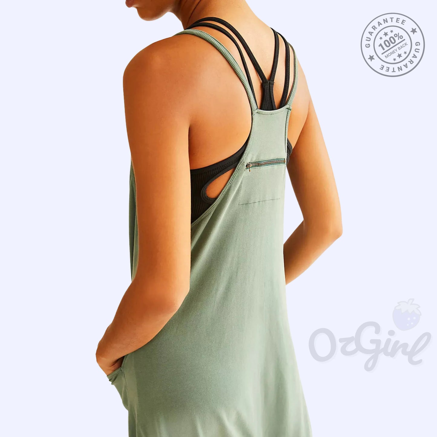 Sleeveless Overalls Jumpsuit
