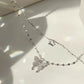 Butterfly Double Layer Chain Necklace - Glide Goods LLC