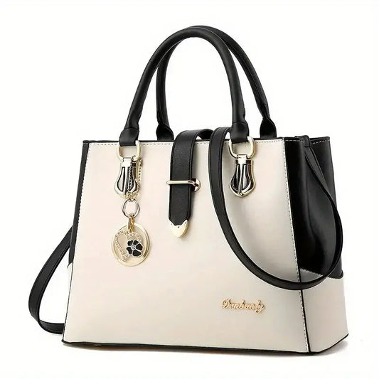 Women's Contrast Simple One Shoulder Handbag - Glide Goods LLC