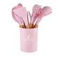 5/12pc Kitchen Utensil Set Wooden Handle - Glide Goods LLC