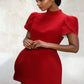 Red Cut-Out Mini Dress (One Piece) - Glide Goods LLC