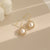Pearl Earrings and Necklace - Glide Goods LLC