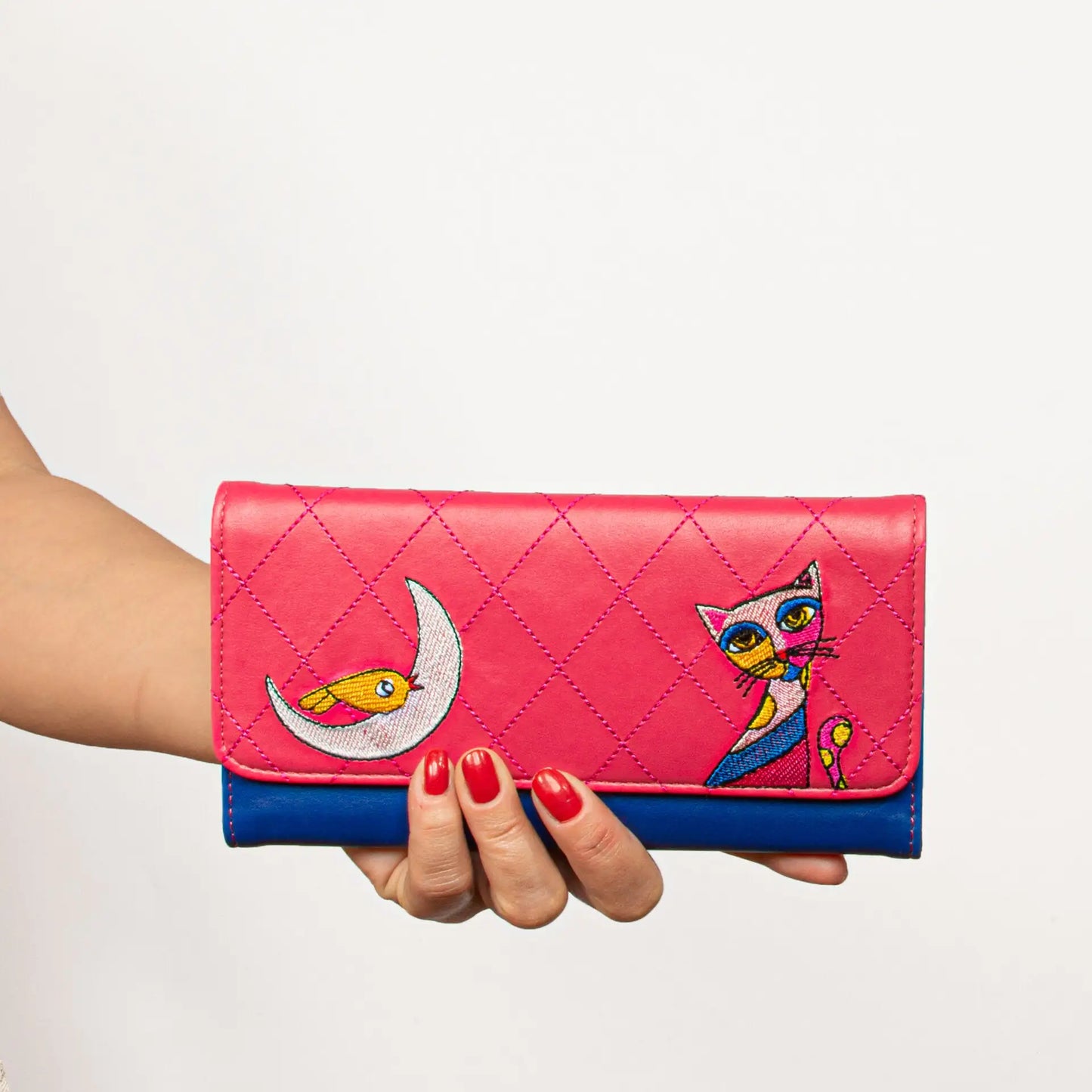Biggdesign Owl and City Embroidered Wallet - Glide Goods LLC