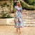 New V-neck Printed Short-sleeved Long Dress Summer Fashion Slim Seaside Vacation Beach Dresses For Women Clothing - Glide Goods LLC