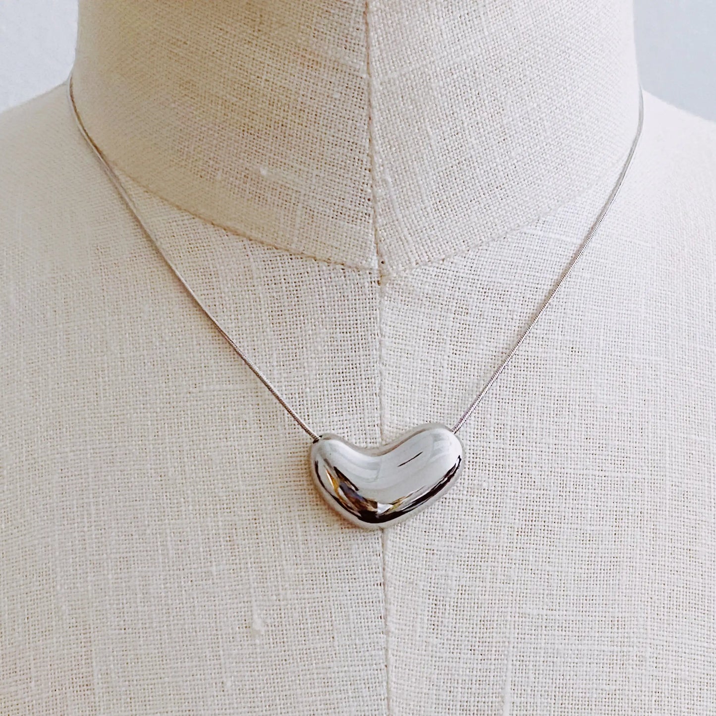 Bold Molten Heart Necklace - Glide Goods LLC