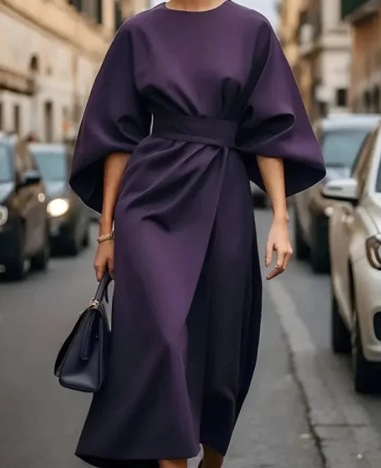 Juliette™ Elegant Belted Dress with Timeless Style - Glide Goods LLC
