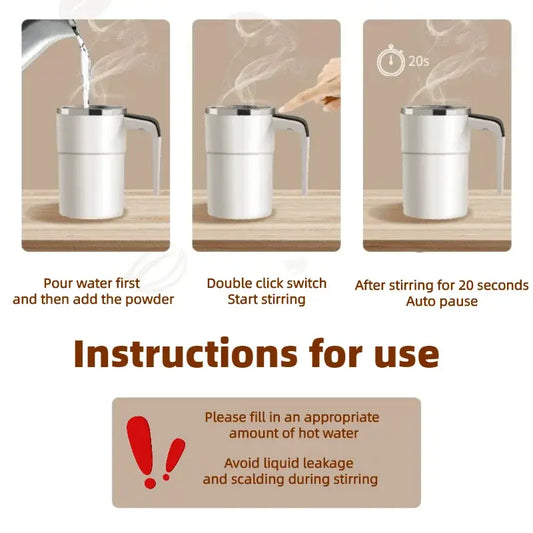 Mini Electric Self Mixing Coffee Mug - Glide Goods LLC