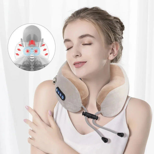 Massaging Neck Pillow - Glide Goods LLC