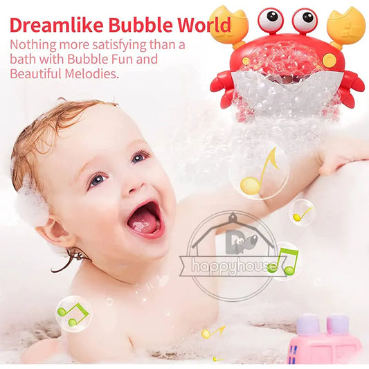 Baby Bath Toys Bubble Machine Crabs Frog - Glide Goods LLC