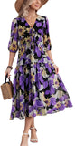 The Kormei Floral Maxi Dress brings effortless boho charm to every sunny moment.