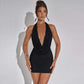 Sexy Backless Halter Sheath Dress - Glide Goods LLC